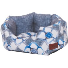 Croci οβάλ κρεβάτι blue petals 60x50x20cm Croci οβάλ κρεβάτι blue petals 60x50x20cm