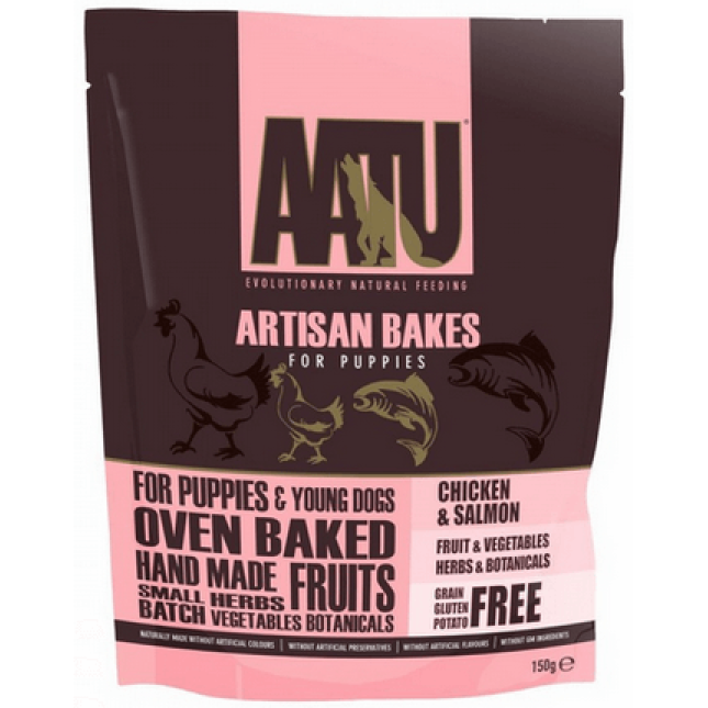 AATU dog artisan bakes για κουτάβια 150gr AATU dog artisan bakes για κουτάβια 150gr