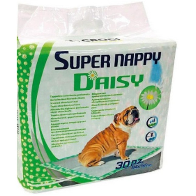 Croci πάνες σκύλου super nappy daisy 84x57cm 30τμχ Croci πάνες σκύλου super nappy daisy 84x57cm 30τμχ