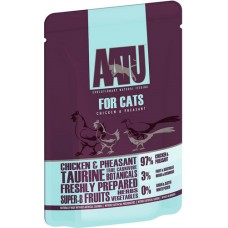 AATU Τροφή χωρίς σιτηρά με κοτόπουλο & φασιανό για όλες τις γάτες