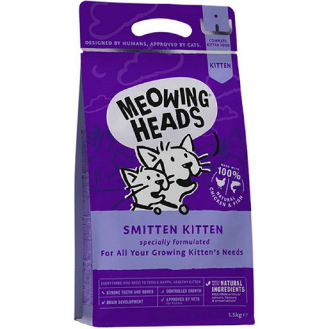 Meowing Heads πλήρης τροφή για γατάκια 1,5kg Meowing Heads πλήρης τροφή για γατάκια 1,5kg