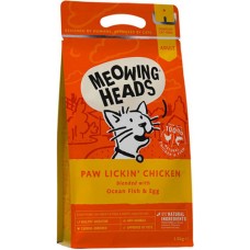 Meowing Heads τροφή για γάτες, κοτόπουλο & ψάρια 1,5kg