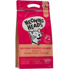 Meowing Heads τροφή γάτας,κοτόπουλο,σολομός & αυγό 4kg