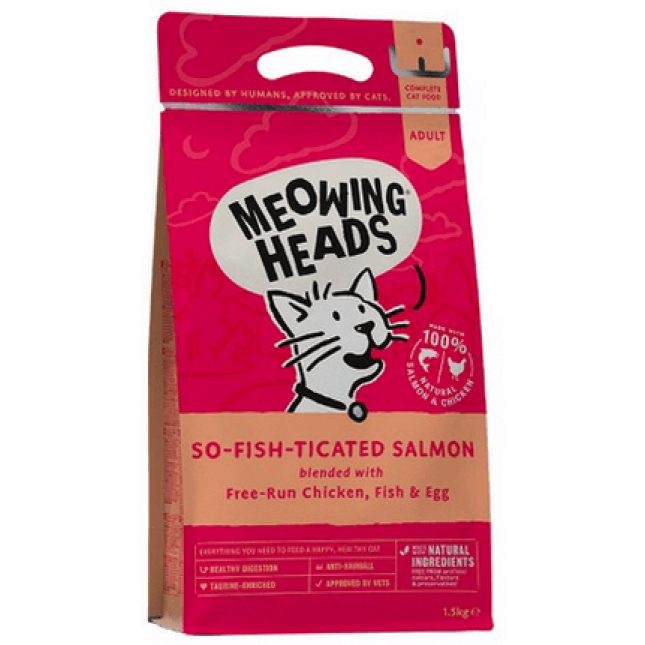 Meowing Heads τροφή γάτας,κοτόπουλο,σολομός & αυγό Meowing Heads τροφή γάτας,κοτόπουλο,σολομός & αυγό