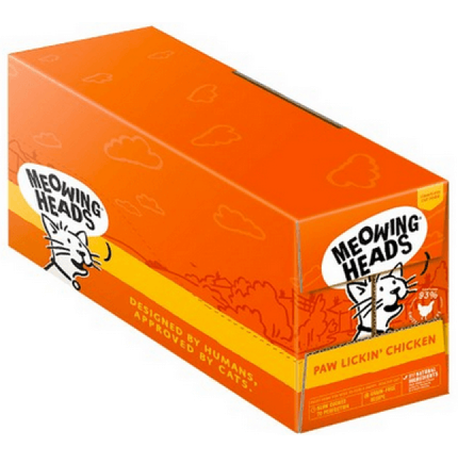 Meowing Heads υγρή τροφή γάτας, κοτόπουλο 100gr Meowing Heads υγρή τροφή γάτας, κοτόπουλο 100gr
