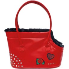 Croci τσάντα μεταφοράς perky κόκκινη 40x28x20cm Croci τσάντα μεταφοράς perky κόκκινη 40x28x20cm