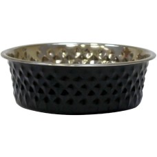 Croci μπολ hammer από χάλυβα μαύρο 940ml/16cm Croci μπολ hammer από χάλυβα μαύρο 940ml/16cm