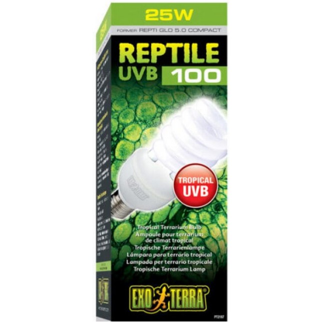 Exo Terra Λάμπα Reptile UVB100 ιδανική για όλα τα τροπικά και υποτροπικά ερπετά Exo Terra Λάμπα Reptile UVB100 ιδανική για όλα τα τροπικά και υποτροπικά ερπετά