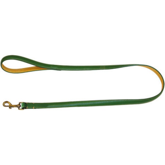 Croci Leather leash δερμάτινος οδηγός σκύλου Green 2x120 cm.
