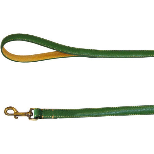 Croci Leather leash δερμάτινος οδηγός σκύλου Green 2x120 cm.