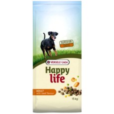 Versele-Laga Happy life Adult Beef πλήρης τροφή με γεύση βοείου κρέατος για ζωηρά ενήλικα σκυλιά