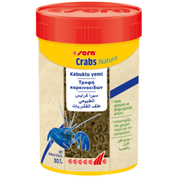 Sera crabs natural 100ml, τροφή για καρκινοειδή γλυκού και θαλασσινού νερού Sera crabs natural 100ml, τροφή για καρκινοειδή γλυκού και θαλασσινού νερού