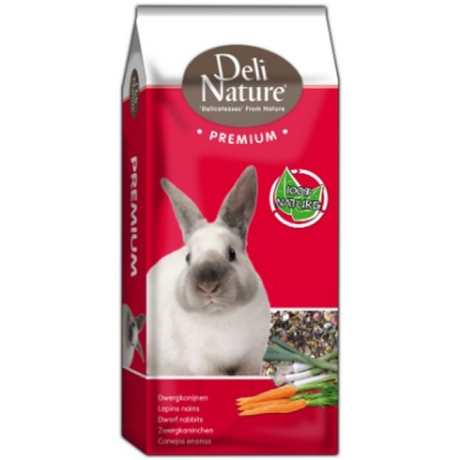 Deli Nature Premium μείγμα τροφής για μίνι κουνέλια 1kg χύμα