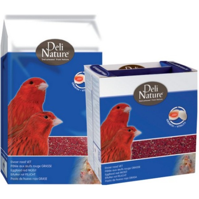 Deli Nature Υψηλής ποιότητας κόκκινη αυγοτροφή με φρέσκα αυγά, κατάλληλη για όλα τα πτηνά