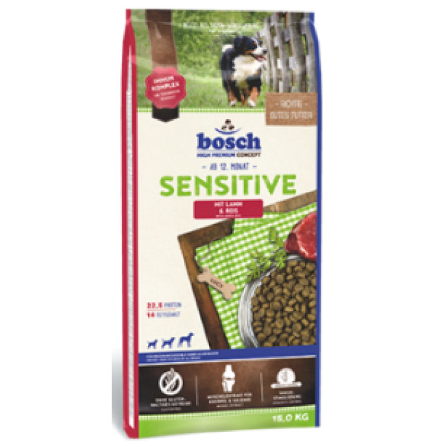 Bosch Sensitive αρνί με ρύζι 15Kg