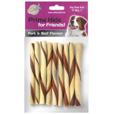 Prime Hide Twists Pork & Beef (60gr- 10τμχ)συσκ.10τμχ. Prime Hide Twists Pork & Beef (60gr- 10τμχ)συσκ.10τμχ.
