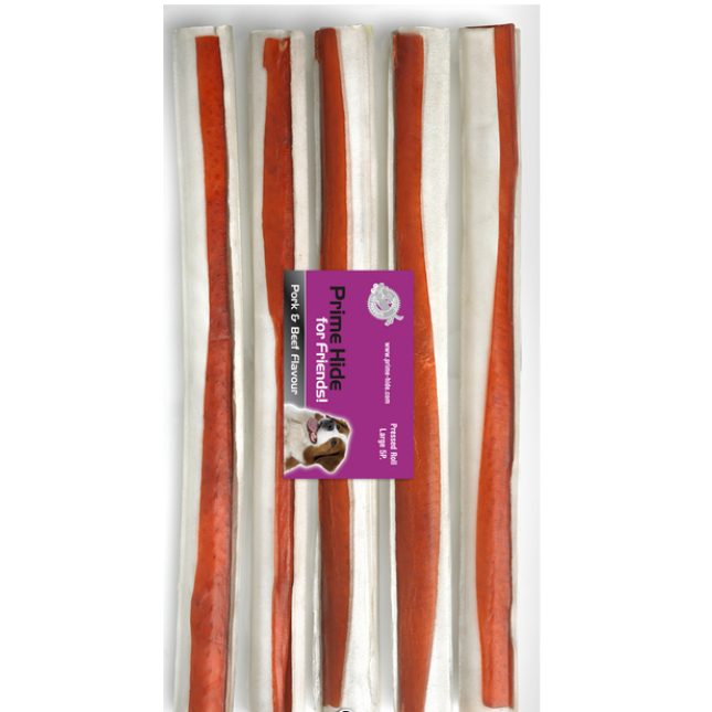 Prime Hide Roll Pork & Beef Small 5 τμχ συσκ.10τμχ. Prime Hide Roll Pork & Beef Small 5 τμχ συσκ.10τμχ.