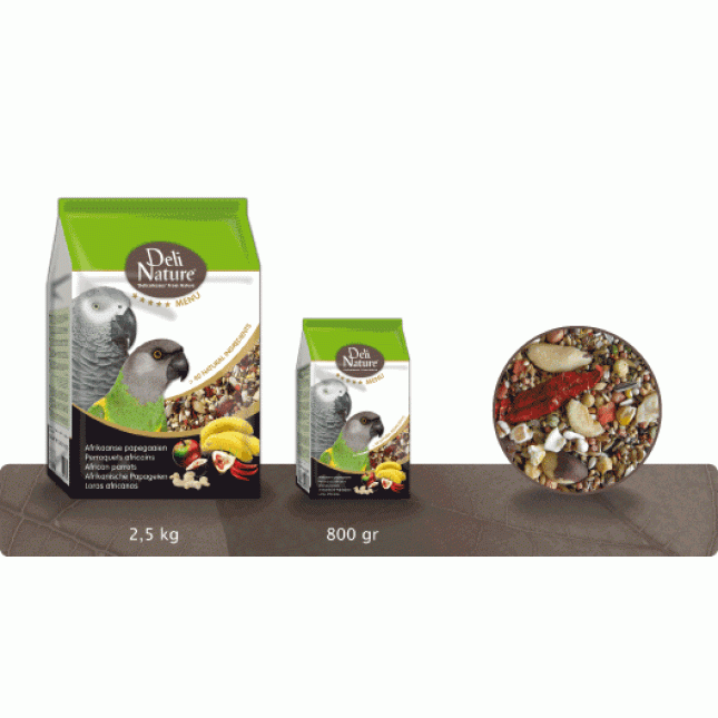 Deli Nature 5 Star αφρικάνικοι παπαγάλοι 800gr Deli Nature 5 Star αφρικάνικοι παπαγάλοι 800gr