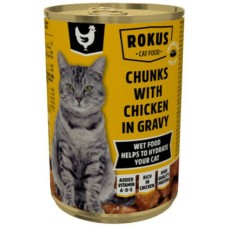 Rokus κονσέρβα γάτας κοτόπουλο 415gr
