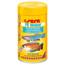 Sera FD-mixpur, μίγμα αποξηραμένων Daphnia, bloodworms, Tubifex και krill.