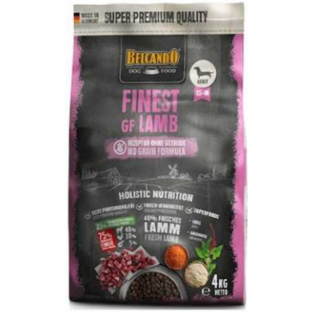 Belcando Finest Grain Free αρνί για ενήλικους σκύλους 4kg