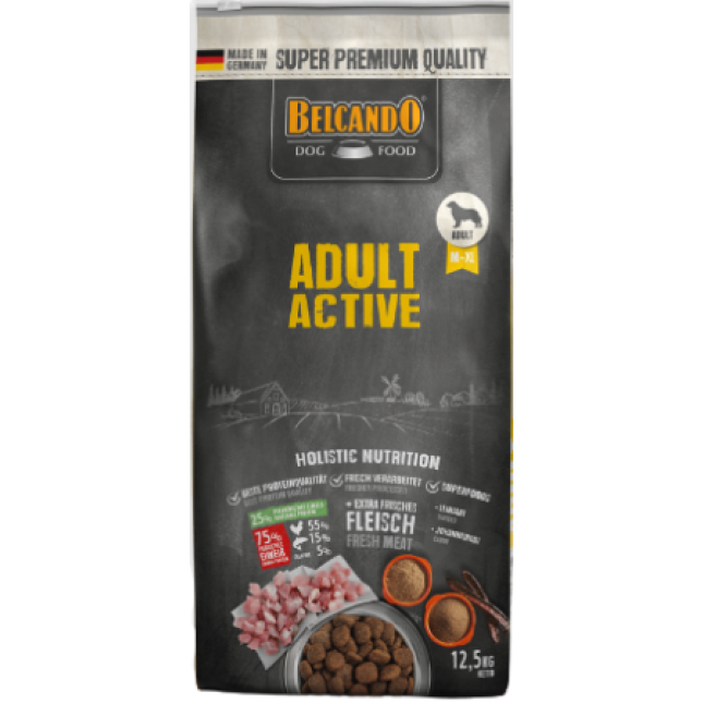 Belcando Adult Active για σκύλους με έντονη δραστηριότητα 12,5kg Belcando Adult Active για σκύλους με έντονη δραστηριότητα 12,5kg