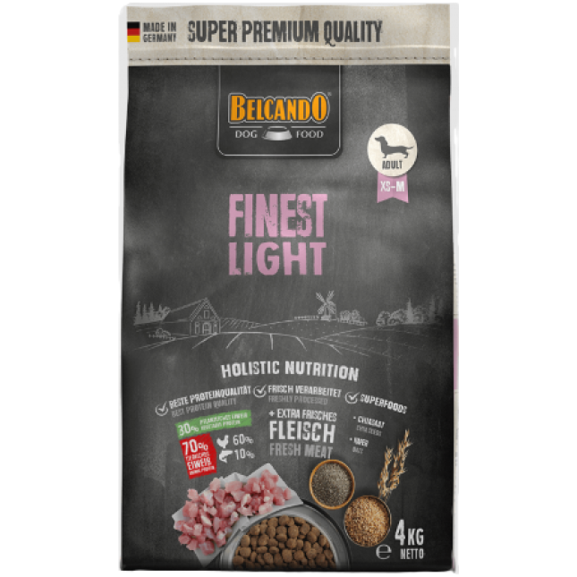 Belcando Finest Light για ενήλικους & ηλικiωμένους σκύλους 4kg Belcando Finest Light για ενήλικους & ηλικiωμένους σκύλους 4kg