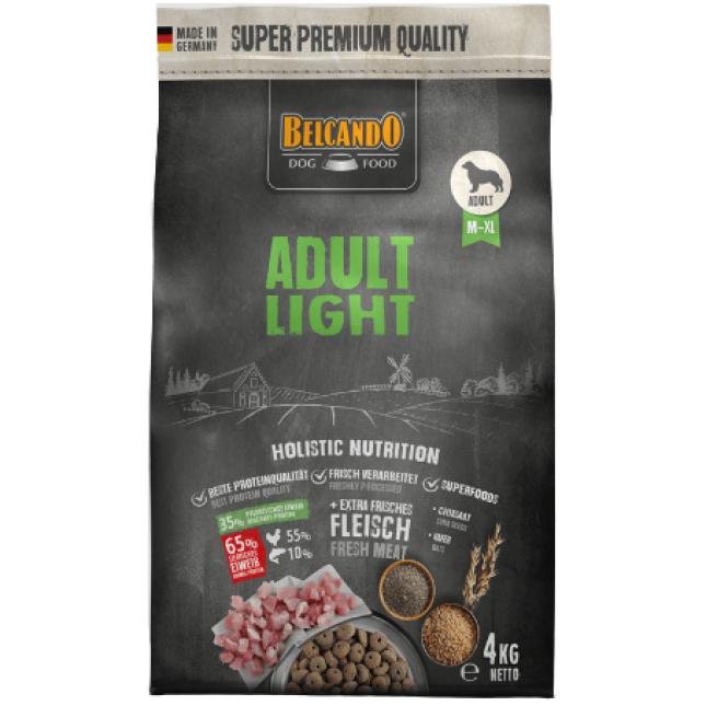 Belcando Adult Light για σκύλους με χαμηλή δραστηριότητα 4kg Belcando Adult Light για σκύλους με χαμηλή δραστηριότητα 4kg