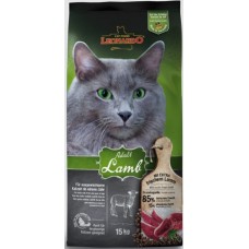 Leonardo για ενήλικες γάτες με αρνί 15kg Leonardo για ενήλικες γάτες με αρνί 15kg