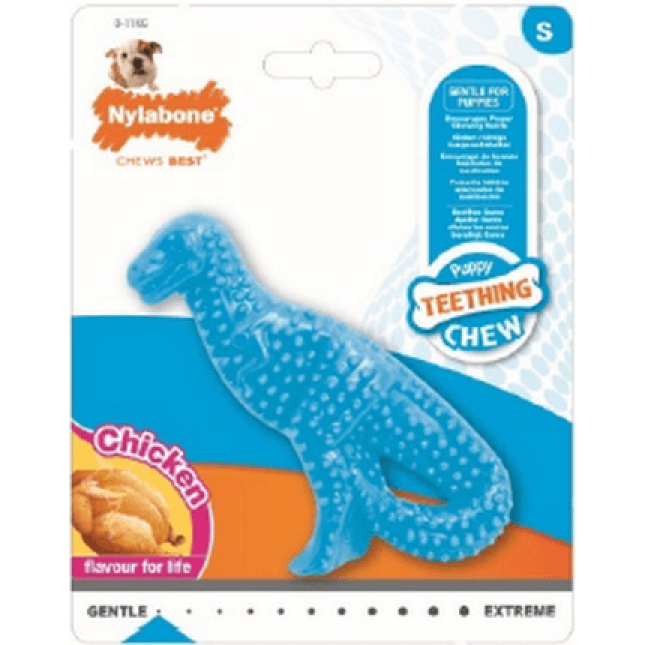 Nylabone κόκκαλο για puppy dental dino chicken S