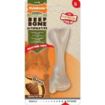 Nylabone σκληρό κόκκαλο beef bone S
