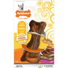 Nylabone κόκκαλο ανθεκτικό chew bone beef & gravy S