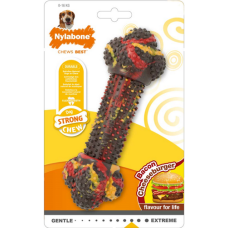 Nylabone δυνατό κόκκαλο bacon cheeseburger S