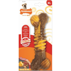 Nylabone κόκκαλο υπερ-ανθεκτικό chew texture bone stek & cheese XL