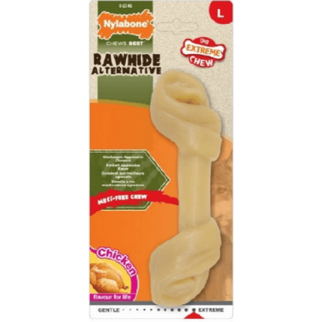 Nylabone σκληρό κόκκαλο με γεύση κοτόπουλο L Nylabone σκληρό κόκκαλο με γεύση κοτόπουλο L