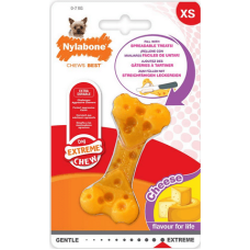 Nylabone κόκκαλο για δυνατούς μασητές cheese bone XS Nylabone κόκκαλο για δυνατούς μασητές cheese bone XS