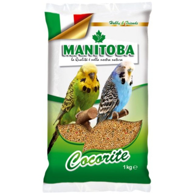 Manitoba Μείγμα σπόρων εμπλουτισμένο με κομμάτια μπισκότου 1kg Manitoba Μείγμα σπόρων εμπλουτισμένο με κομμάτια μπισκότου 1kg