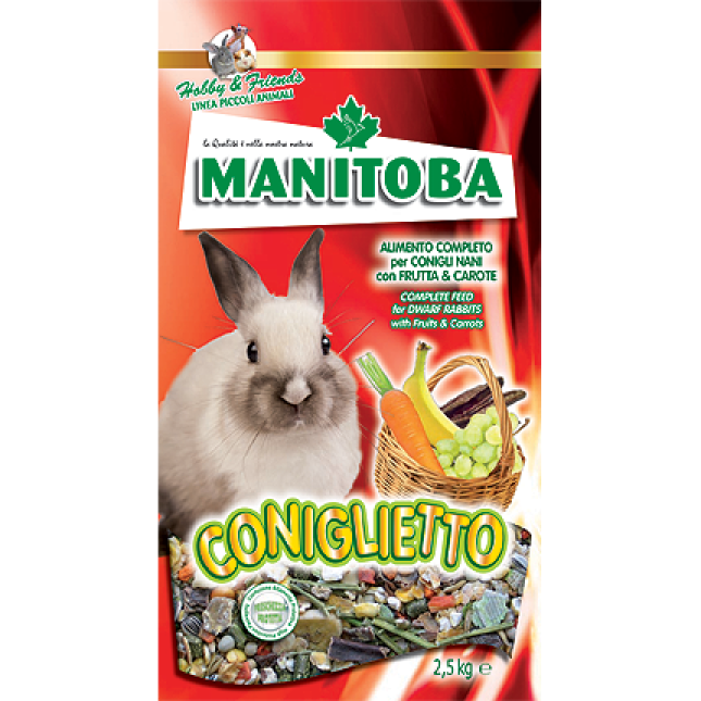 Μείγματα κουνελιών και τρωκτικών -Manitoba-κουνέλι 1kg Coniglietto