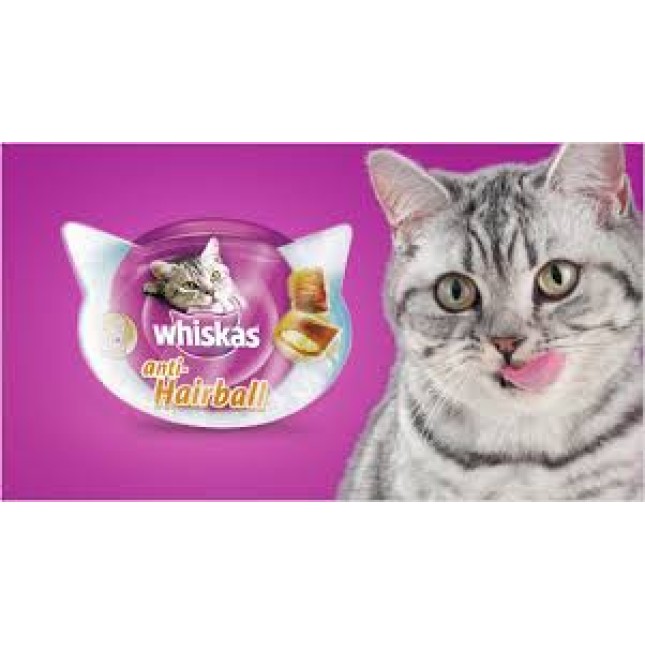 Whiskas για την πρόληψη ή την απομάκρυνση των μαζών τριχών