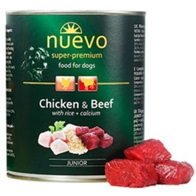 Nuevo junior σκυλο/φή κρέας κοτ/λο & μοσχάρι 800gr Nuevo junior σκυλο/φή κρέας κοτ/λο & μοσχάρι 800gr