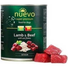 Nuevo senior σκυλοτροφή κρέας αρνί & μοσχάρι 800gr