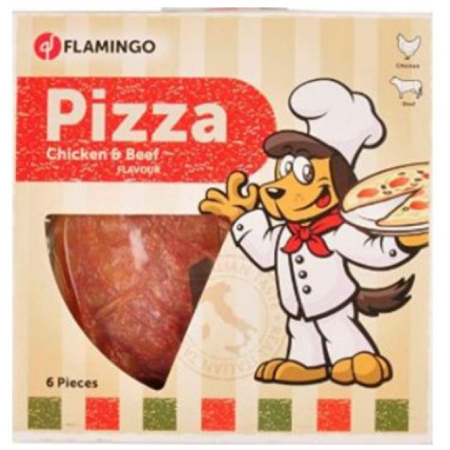 Flamingo snack σκύλων Pizza chicken & beef 170gr