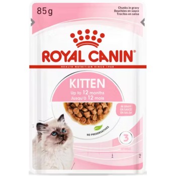 Royal Canin Feline Health Nutrition Wet Kitten instinctive Gravy Πλήρης τροφή για γατάκια