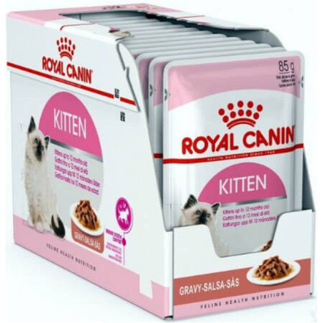 Royal Canin Feline Health Nutrition Wet Kitten instinctive Gravy Πλήρης τροφή για γατάκια