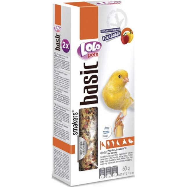 Lolo pets Smakers για Καναρίνια με πάπρικα 60gr Lolo pets Smakers για Καναρίνια με πάπρικα 60gr
