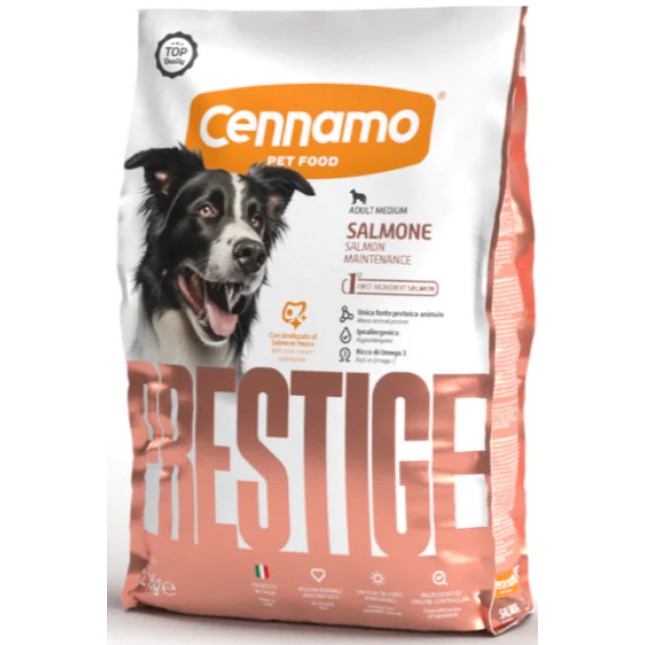Cennamo prestige σολομό για μεσαία ενήλικα σκυλιά 2kg Cennamo prestige σολομό για μεσαία ενήλικα σκυλιά 2kg