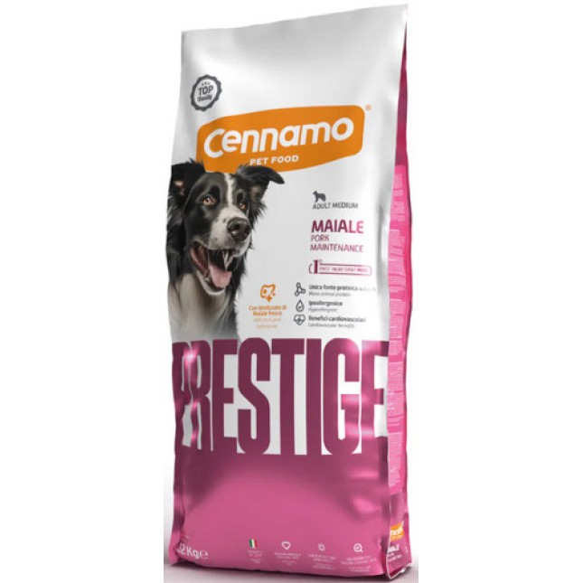 Cennamo prestige χοιρινό για ενήλικα μεσαίου μεγέθους σκυλιά 12kg Cennamo prestige χοιρινό για ενήλικα μεσαίου μεγέθους σκυλιά 12kg