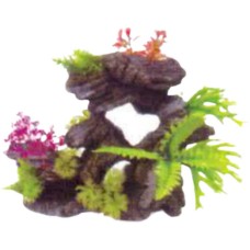 Διακοσμητικό Βράχος με φυτά 30X14X24cm