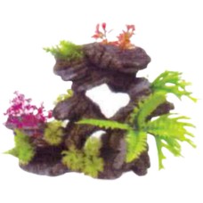 Διακοσμητικό Βράχος με φυτά 30X14X24cm Διακοσμητικό Βράχος με φυτά 30X14X24cm