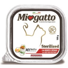 Morando Miogatto δισκάκι Adult Sterilized beef γιά στειρωμένες γάτες